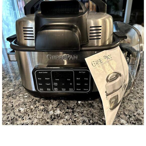 NEW GreenPan Stainless Steel 13-IN-1 MULTI COOKER AIR FRYER GRILL & MORE - Picture 2 of 16